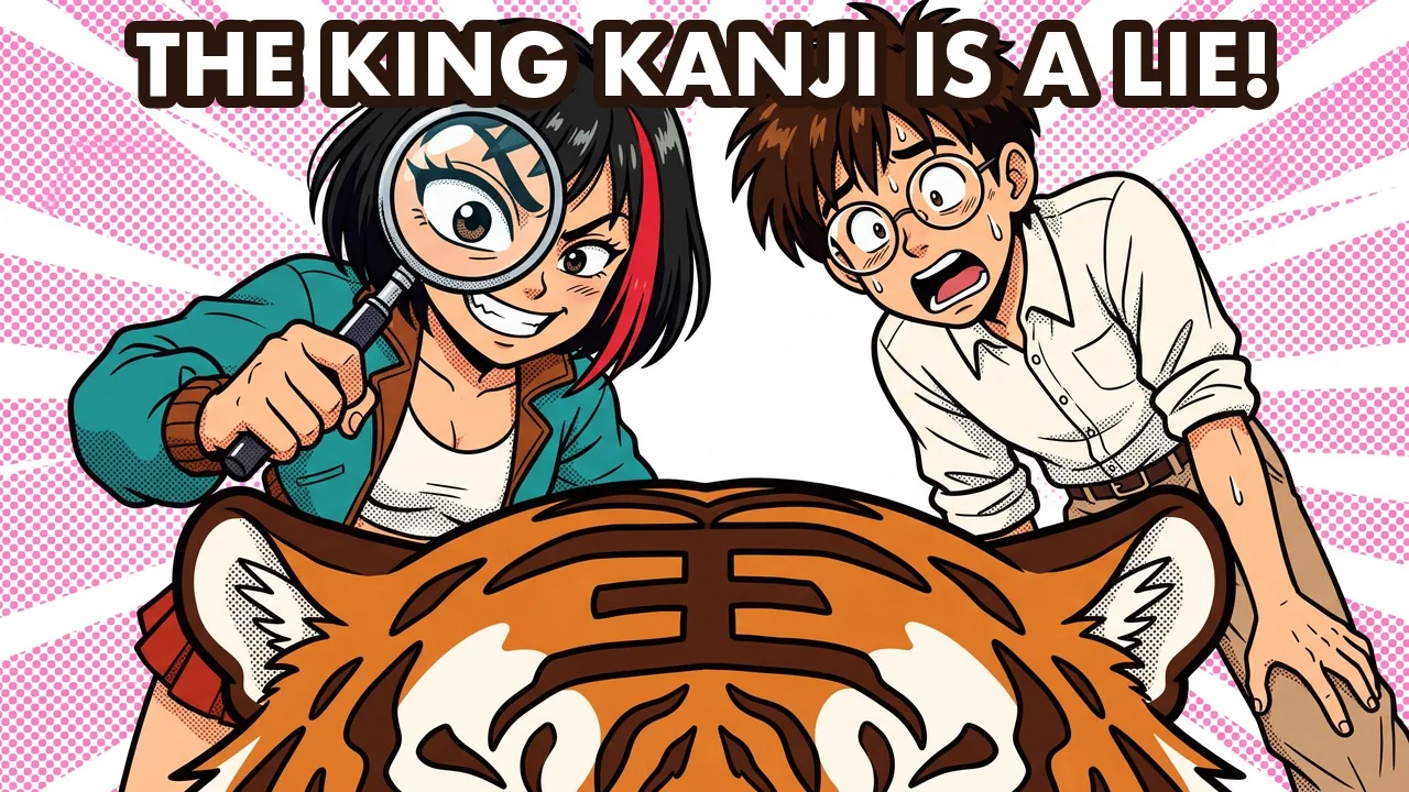 King Kanji 王 Is Not a Tiger Mark, It's an Axe